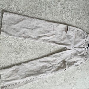 tan hollister cargo dad pants
